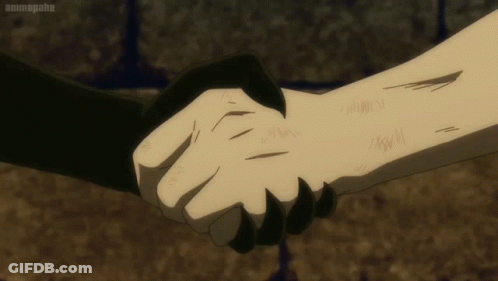 Handshake Between Man And Woman With Animepahe GIF