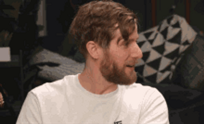 Handsome Bearded Guy Surprised Face GIF
