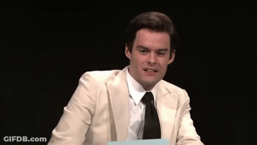 Handsome Bill Hader GIF