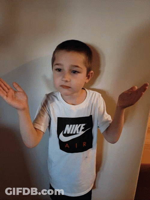 Handsome Boy Looking Left Right Wearing Nike T-Shirt GIF