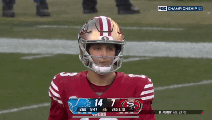 Handsome Brock Purdy GIF