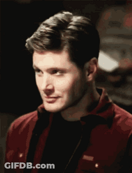 Handsome Dean Winchester Flirty Wink GIF