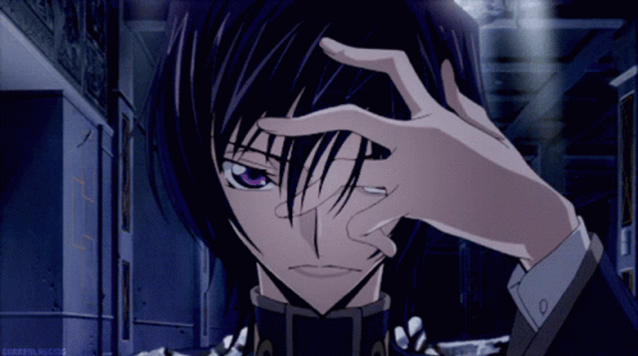 Handsome Lelouch Lamperouge Showing Off GIF