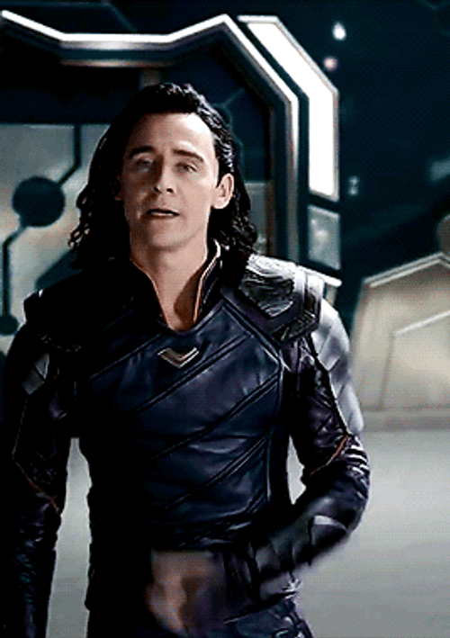 Handsome Loki Gasping GIF
