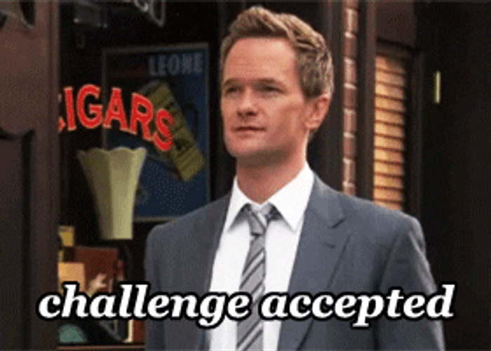Handsome Man Challenge Accepted GIF