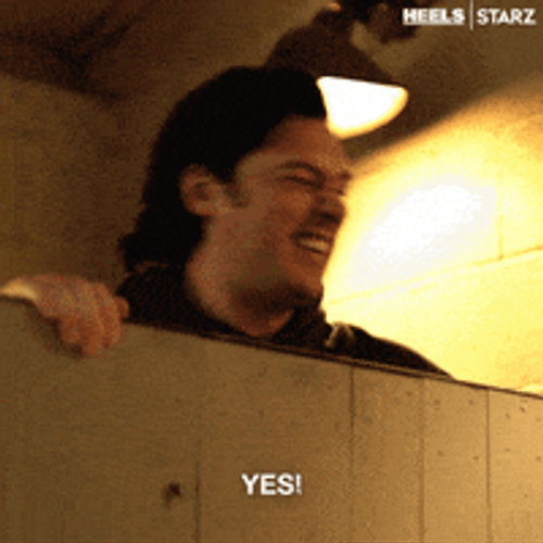 Handsome Man Hell Yes Air Punch GIF