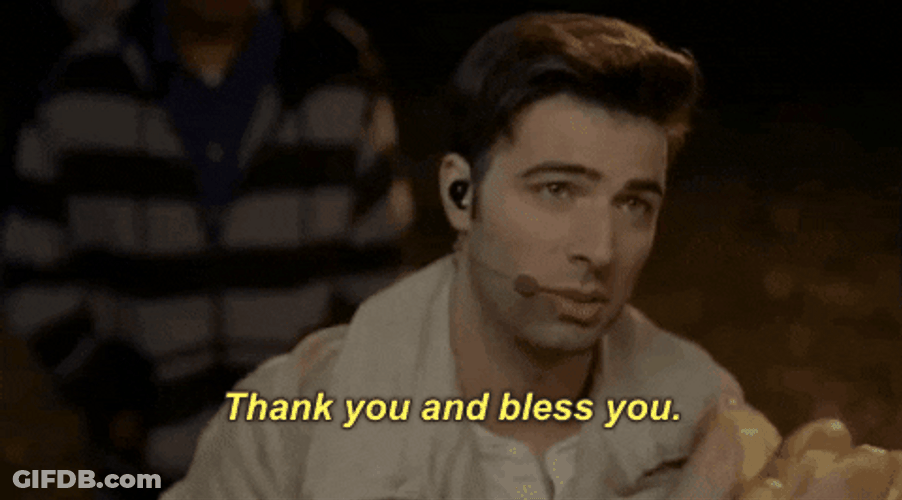 Handsome Man Thank You And Bless You GIF