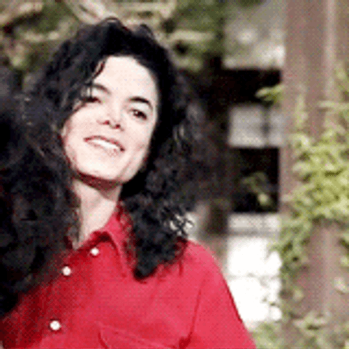 Handsome Michael Jackson Smiling GIF