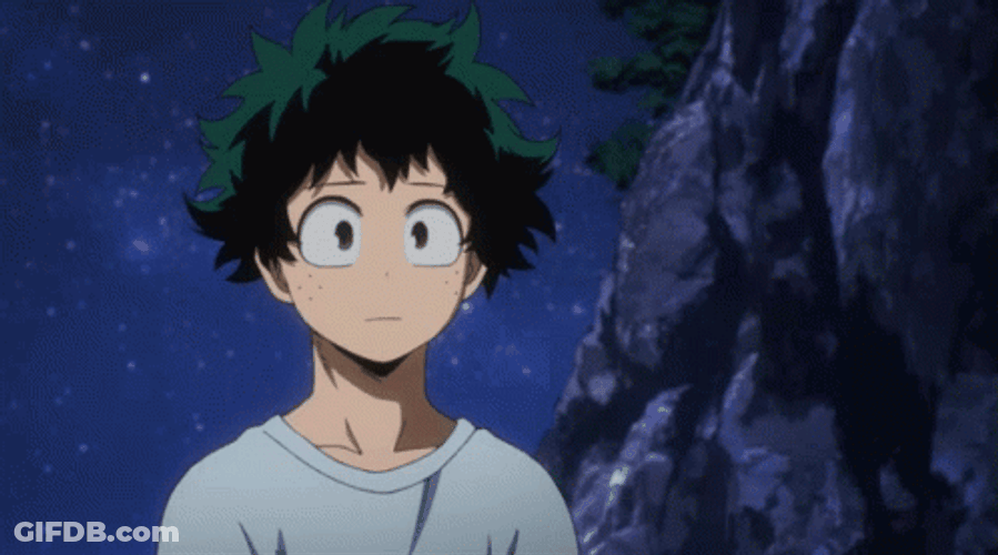 Handsome Midoriya In Shirt GIF