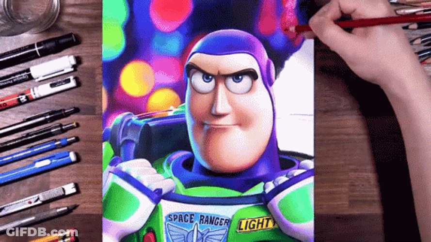 Handsome Portrait Buzz Lightyear GIF