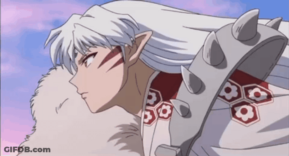 Handsome Sesshomaru Flying GIF