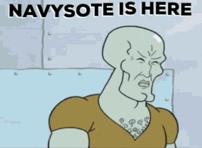 Handsome Squidward Navysote Is Here GIF