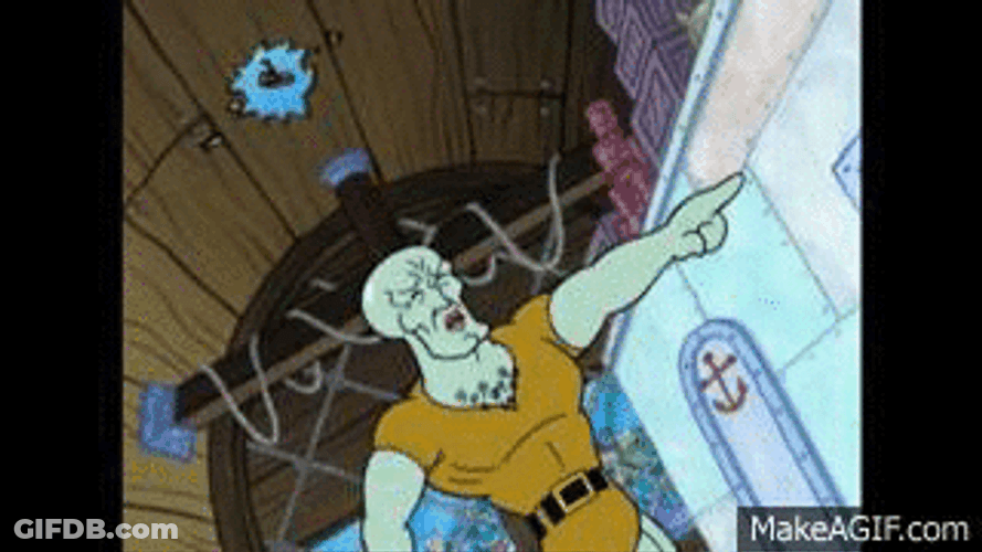 Handsome Squidward Scenes GIF