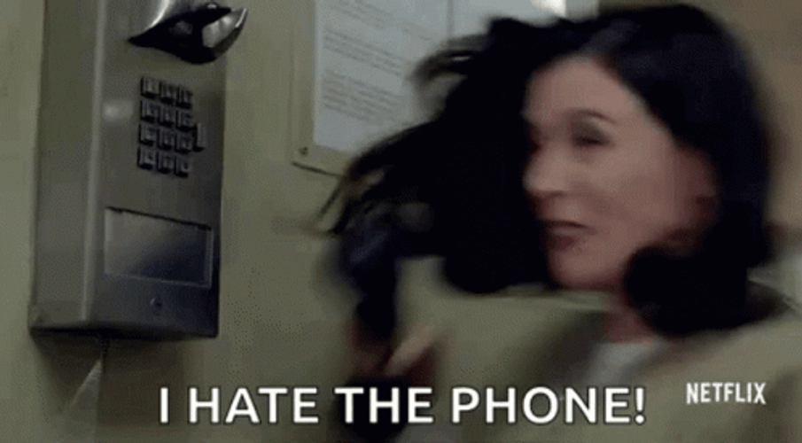 Hang Up Phone Reaction Angry Woman Smashing GIF