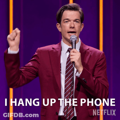 Hang Up The Phone And Continue Like Nothing Happened GIF
