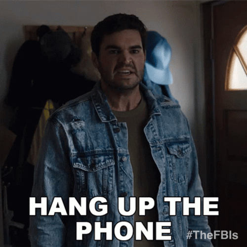 Hang Up The Phone Now Fbi GIF