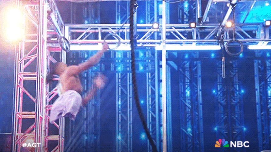 Hanging Half Body AGT GIF