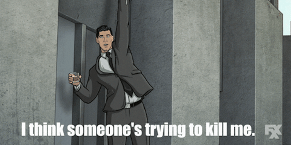 Hanging On A Building Cartoon Man GIF