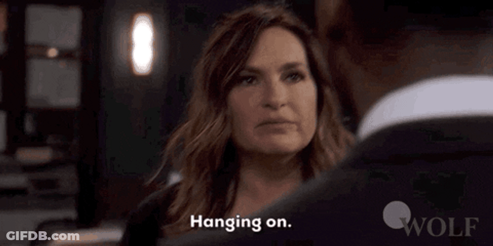 Hanging On Mariska Hargitay Law And Order GIF