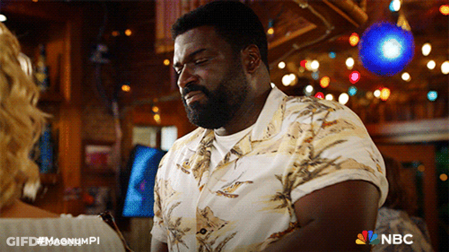 Hanging Out In Beach Bar Magnum PI GIF