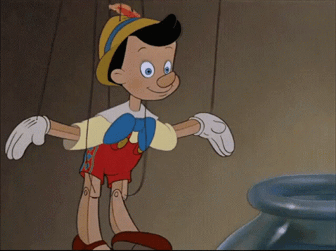 Hanging Puppet Pinocchio GIF