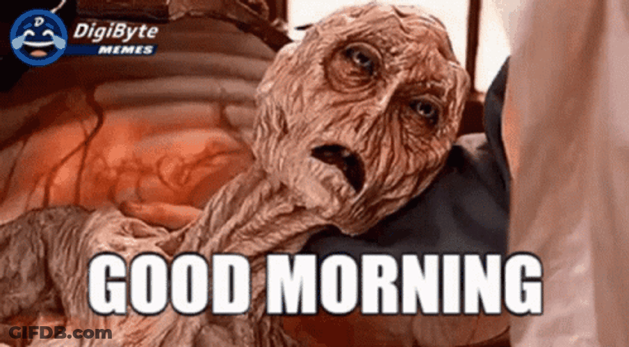 Hangover Alien Face Good Morning GIF