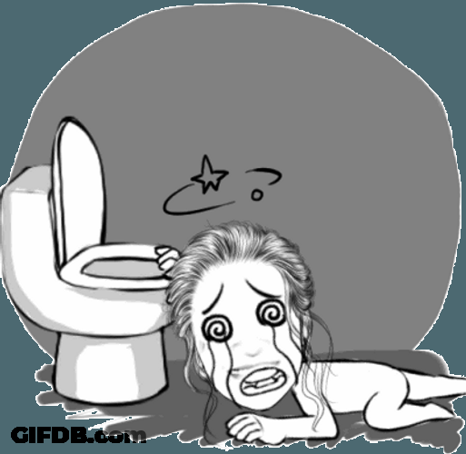 Hangover Girl In Toilet Seat GIF