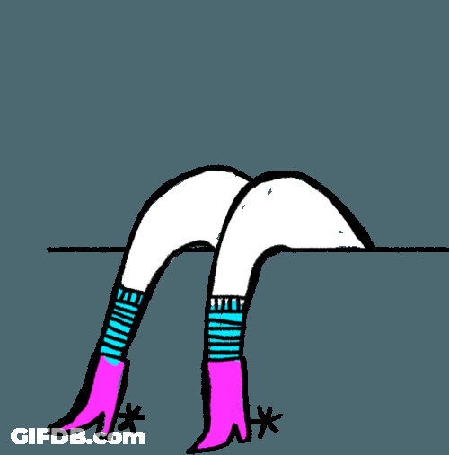 Hangover Lady With Boots GIF
