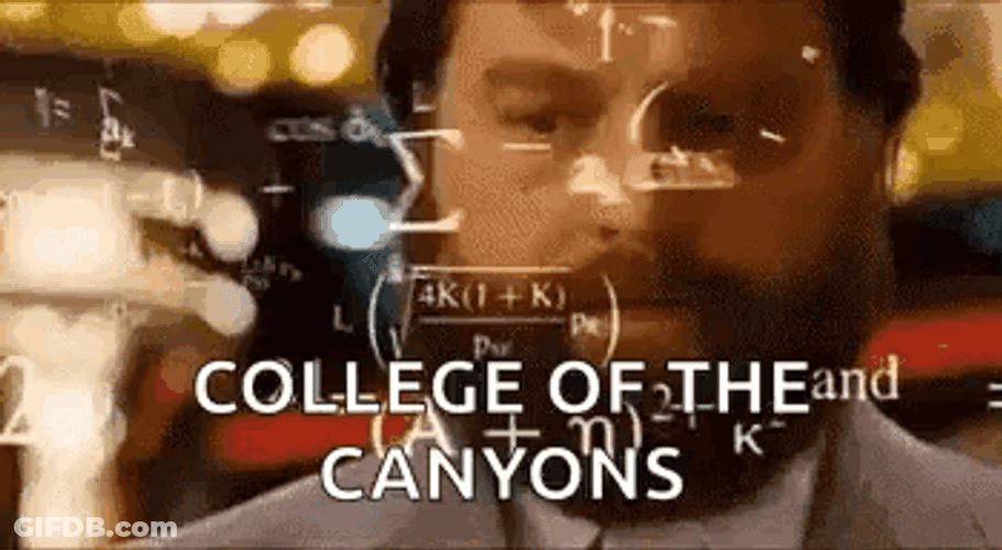 Hangover Math College Of The Canyons GIF