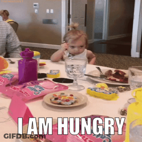 Hangry Grumpy Kid Dining Table GIF
