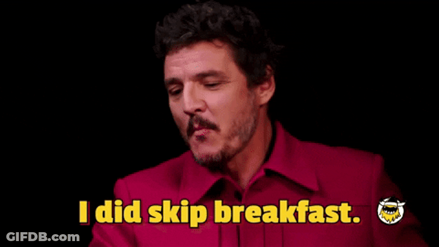 Hangry Pedro Pascal Skipped Breakfast GIF