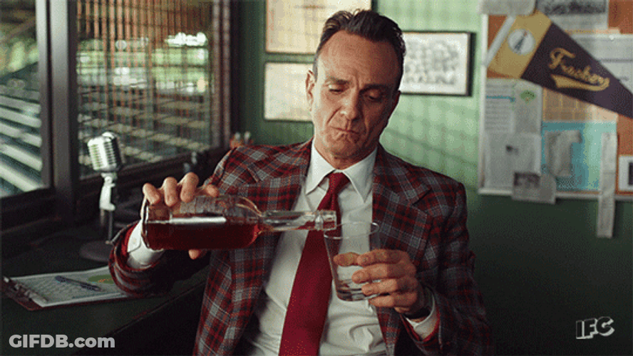 Hank Azaria Poring Wine GIF
