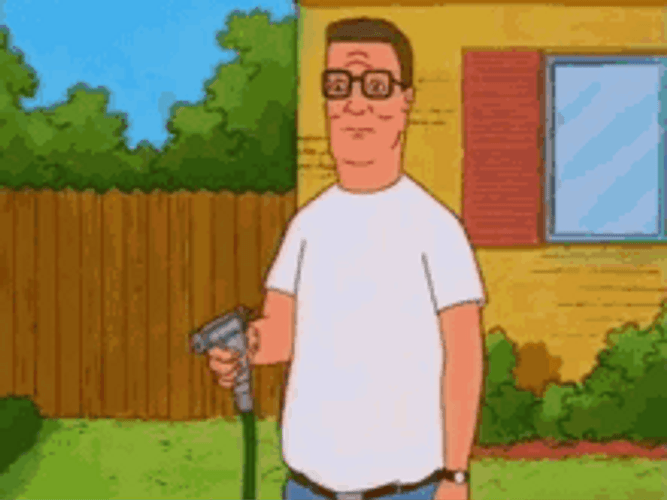 Hank Hill Gun To Head Using Hose GIF