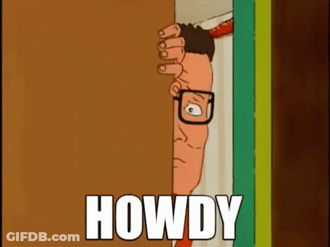 Hank Hill Peeping Howdy GIF