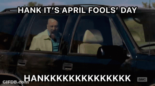Hank It's April Fools Day Man Smoking In Car GIF