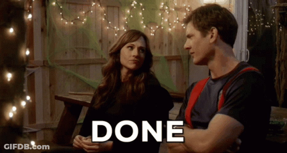 Hanna And Caleb Done And Done Talking GIF