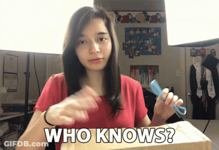 Hannah Fawcett Shoulder Shrug Who Knows GIF