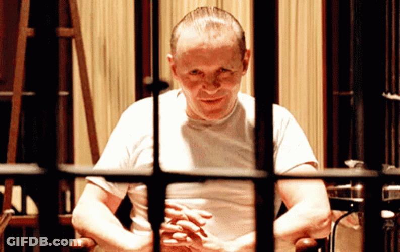 Hannibal Anthony Hopkins Creepy Face GIF