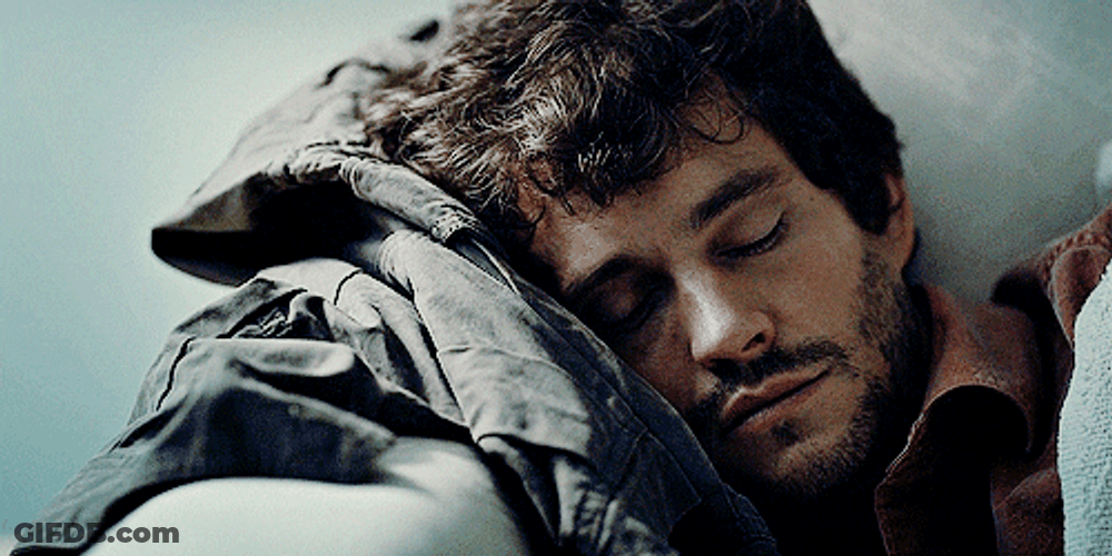 Hannibal Gloomy Hugh Laying Down GIF