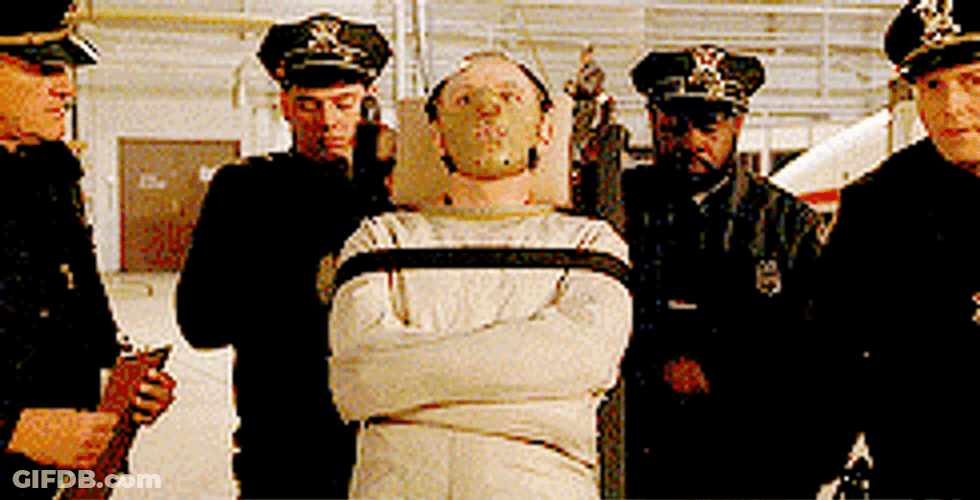 Hannibal Lecter Being Punished GIF