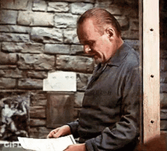 Hannibal Lecter Flirty Reaction GIF