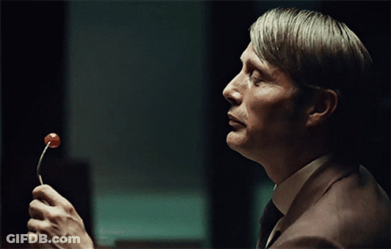 Hannibal Mads Mikkelsen Happy Eating GIF