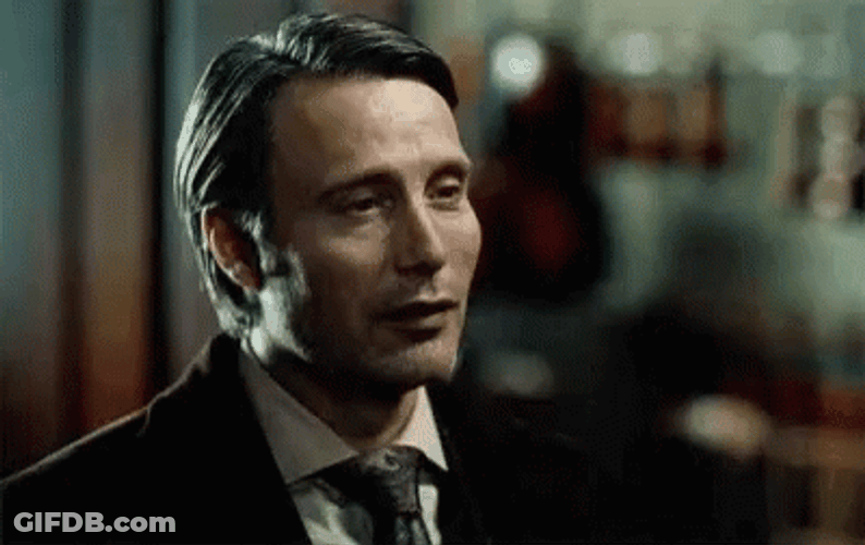 Hannibal Mads Mikkelsen Serious Face GIF