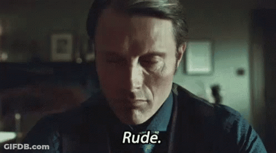 Hannibal Mads Mikkelsen Writing Rude GIF