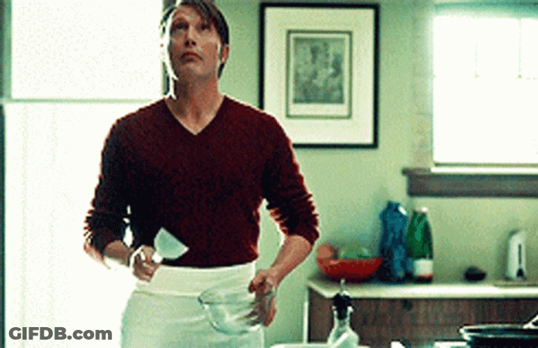 Hannibal Mads Perfect Egg Breaking GIF