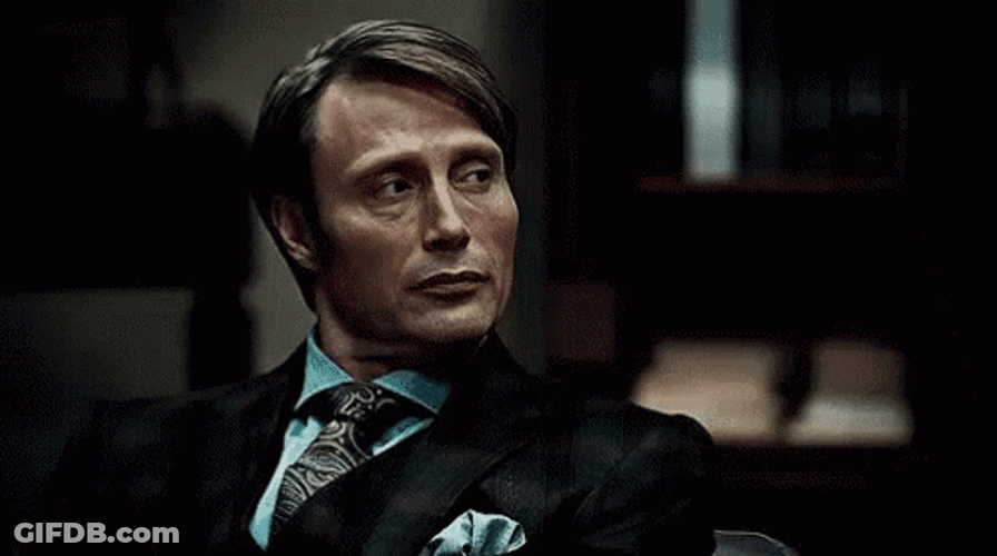 Hannibal Mads Serious Lip Biting GIF