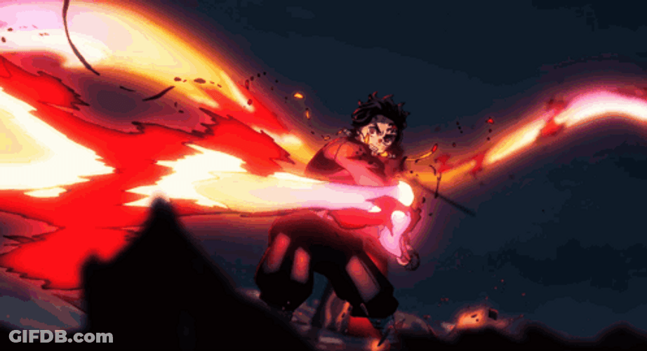 Hantengu Katana Tanjiro Kamado GIF