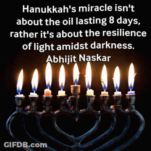 Hanukkah Miracle Not About Oil But Resilience GIF