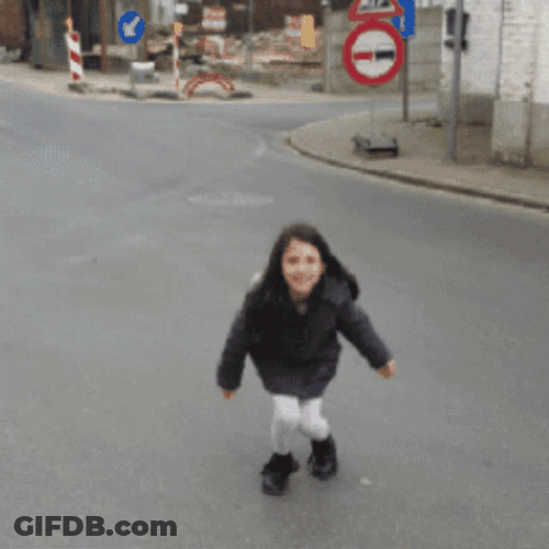 Happiness Girl Jumping Loop GIF