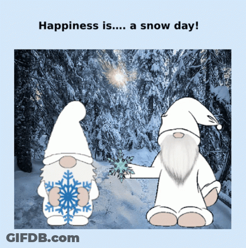 Happiness Is Snowy Saturday GIF